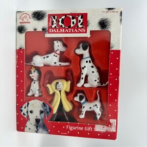 Disney's 101 Dalmatians Figure Gift Set 5 Pc  Vintage 1996 Applause  - Toy